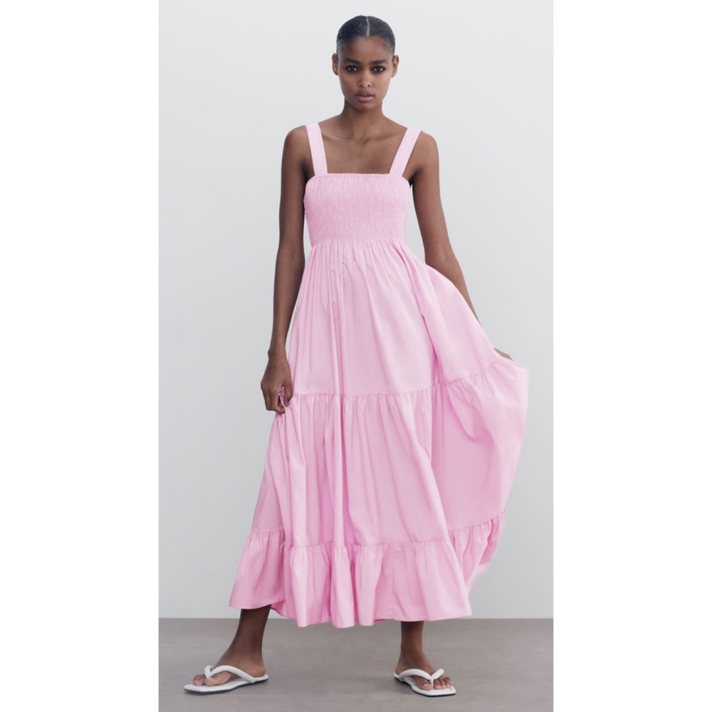 NWOT Poplin Midi Dress Zara SS2021